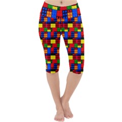 Colorful 59 Lightweight Velour Cropped Yoga Leggings by ArtworkByPatrick