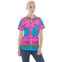 Donut Doughnut Dessert Clip Art Women s Short Sleeve Pocket Shirt View1