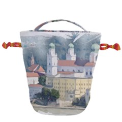 Architecture Old Sky Travel Drawstring Bucket Bag by Simbadda