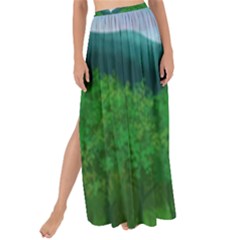 Landscape Nature Art Trees Water Maxi Chiffon Tie-up Sarong by Simbadda