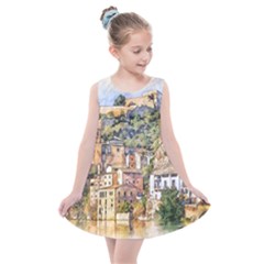 Architecture Town Travel Water Kids  Summer Dress by Simbadda