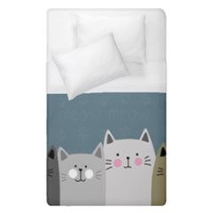 Cute Cats Duvet Cover (single Size) by Valentinaart