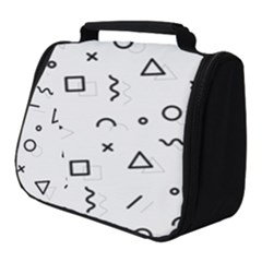 Memphis Pattern Full Print Travel Pouch (small) by Vaneshart
