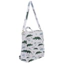 Vector Seamless Pattern With Cute Crocodiles Crossbody Backpack View2