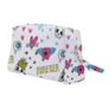 Emo Teens Doodle Seamless Wristlet Pouch Bag (Medium) View2