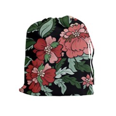 Beautiful Floral Vector Seamless Pattern Drawstring Pouch (xl) by Vaneshart