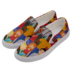 Nations Seamless Illustration Men s Canvas Slip Ons by Vaneshart