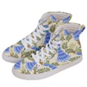 Peacock Vector Design Seamless Pattern Fabri Textile Men s Hi-Top Skate Sneakers View2