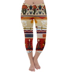 Seamless Ethnic Pattern Capri Winter Leggings  by Vaneshart