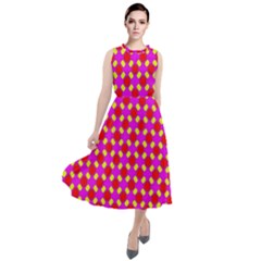 New Arrivals-b-3 Round Neck Boho Dress by ArtworkByPatrick