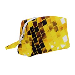 Golden Disco Ball Wristlet Pouch Bag (medium) by essentialimage