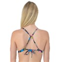 Pattern Geometric Abstract Colorful Arrows Lines Circles Triangles Reversible Tri Bikini Top View2