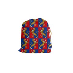 Lion 1 Drawstring Pouch (small) by ArtworkByPatrick