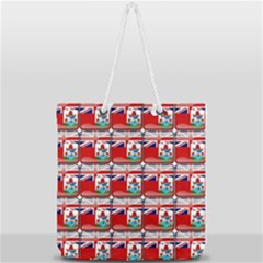 Flag Bermuda Full Print Rope Handle Tote (large) by ArtworkByPatrick