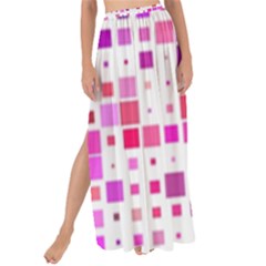 Background Square Pattern Colorful Maxi Chiffon Tie-up Sarong by Simbadda