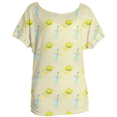 Lemonade Polkadots Women s Oversized Tee by bloomingvinedesign