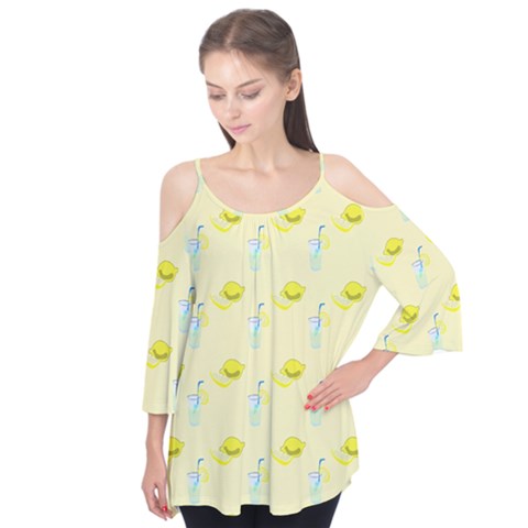 Lemonade Polkadots Flutter Tees by bloomingvinedesign