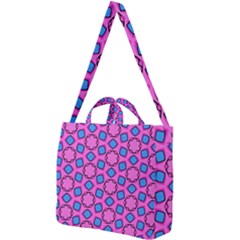 Pattern Pink Stars Texture Seamless Square Shoulder Tote Bag by Simbadda