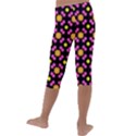 Pattern Colorful Texture Design Kids  Lightweight Velour Capri Leggings  View4