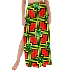 Pattern Modern Texture Seamless Red Yellow Green Maxi Chiffon Tie-up Sarong by Simbadda