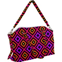 Squares Modern Backgrounds Texture Canvas Crossbody Bag by Simbadda