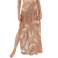 Scrapbook Leaves Decorative Maxi Chiffon Tie-up Sarong by Simbadda