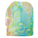 Bubbles Blue Floating Air Drawstring Pouch (XXXL) View2