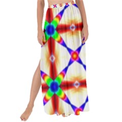 Rainbow Pattern Pattern Texture Maxi Chiffon Tie-up Sarong by Simbadda