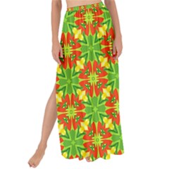 Pattern Texture Christmas Colors Maxi Chiffon Tie-up Sarong by Simbadda