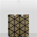 Pattern Stained Glass Triangles Full Print Rope Handle Tote (Large) View1