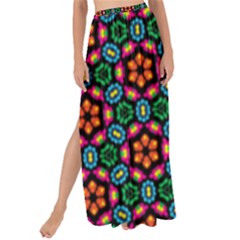 Pattern Texture Seamless Floral Maxi Chiffon Tie-up Sarong by Simbadda