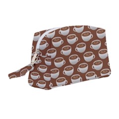Coffee On Coffee Wristlet Pouch Bag (medium) by bloomingvinedesign