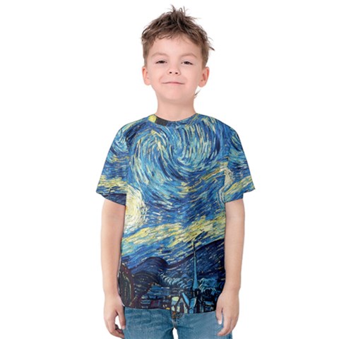 Starry Night Kids  Cotton Tee by Vaneshart