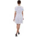 Circle Vector Background Abstract Short Sleeve Shoulder Cut Out Dress  View2
