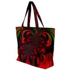 Digital Arts Fractals Futuristic Zip Up Canvas Bag by Wegoenart