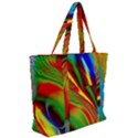Artwork Digital Art Fractal Colors Zip Up Canvas Bag View2