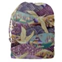 Textile Fabric Cloth Pattern Drawstring Pouch (XXXL) View2