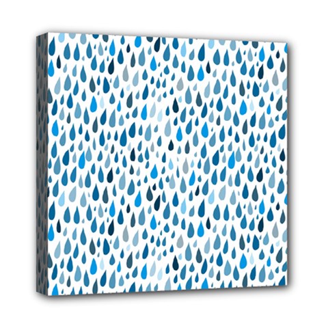 Rain Drops Mini Canvas 8  X 8  (stretched) by HelgaScand