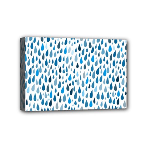 Rain Drops Mini Canvas 6  X 4  (stretched) by HelgaScand