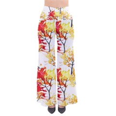 Watercolor Painting Autumn Illustration Autumn Tree So Vintage Palazzo Pants by Vaneshart
