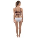 Fractal Patterns Abstract Dark Wrap Around Bikini Top View2