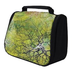 Abstract Spots Lines Green Full Print Travel Pouch (small) by Vaneshart