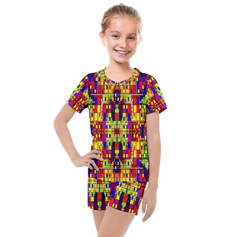 Abstract 19 Kids  Mesh Tee And Shorts Set by ArtworkByPatrick