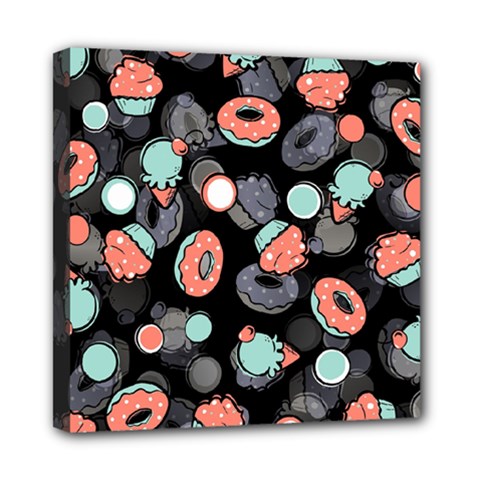 Seamless Sweets Background Mini Canvas 8  X 8  (stretched) by Vaneshart