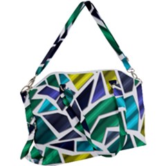 Mosaic Shapes Canvas Crossbody Bag by Vaneshart