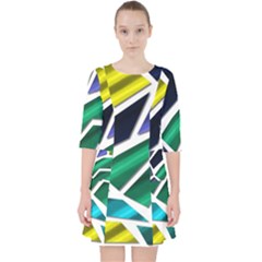 Mosaic Shapes Pocket Dress by Vaneshart