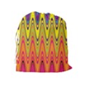 Retro Colorful Waves Background Drawstring Pouch (XL) View2