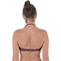 Abstract Clutter Pattern Vintage Halter Bandeau Bikini Top View2