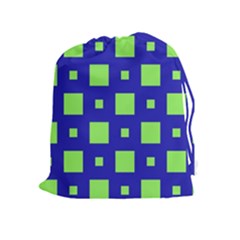 Squares Grid Seamless Drawstring Pouch (xl) by Vaneshart