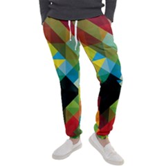 Pattern Colorful Geometry Abstract Wallpaper Men s Jogger Sweatpants by Vaneshart